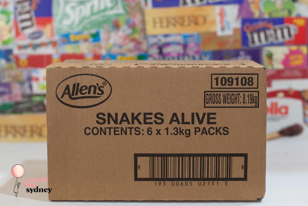 Allens Snakes Alive 13kg Candy Bar Sydney